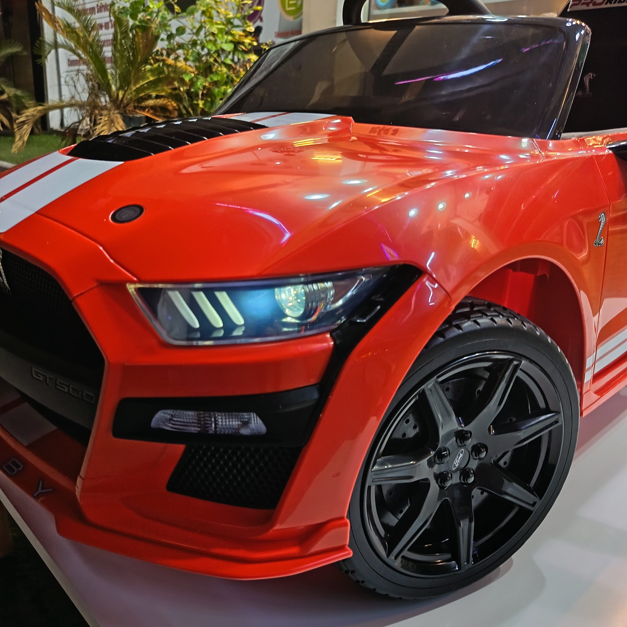 Ford Mustang Licensed Kids Ride-On Car - Red - Image 8