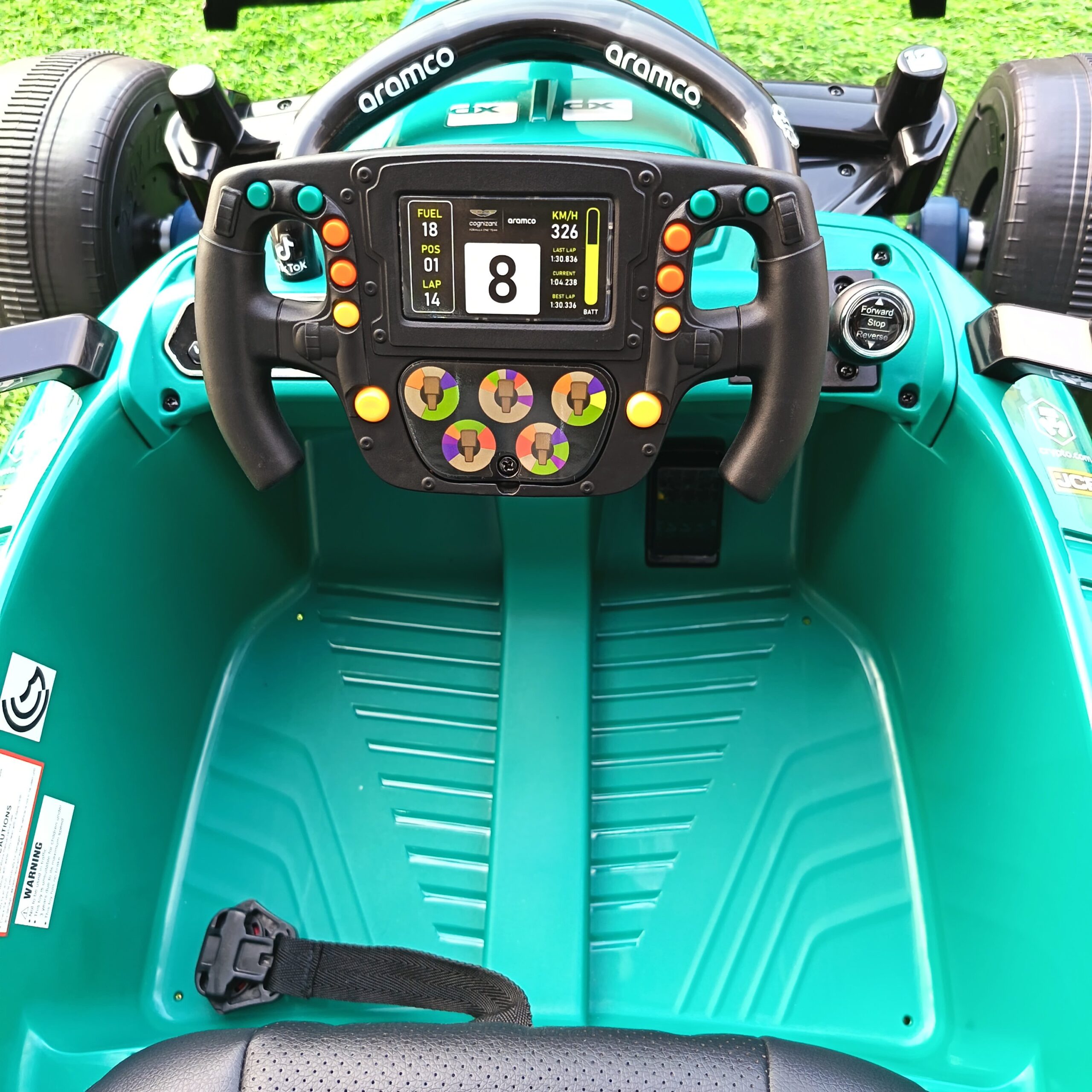 Aston Martin Cognizant Aramco Formula One Ride-On Car - Image 9