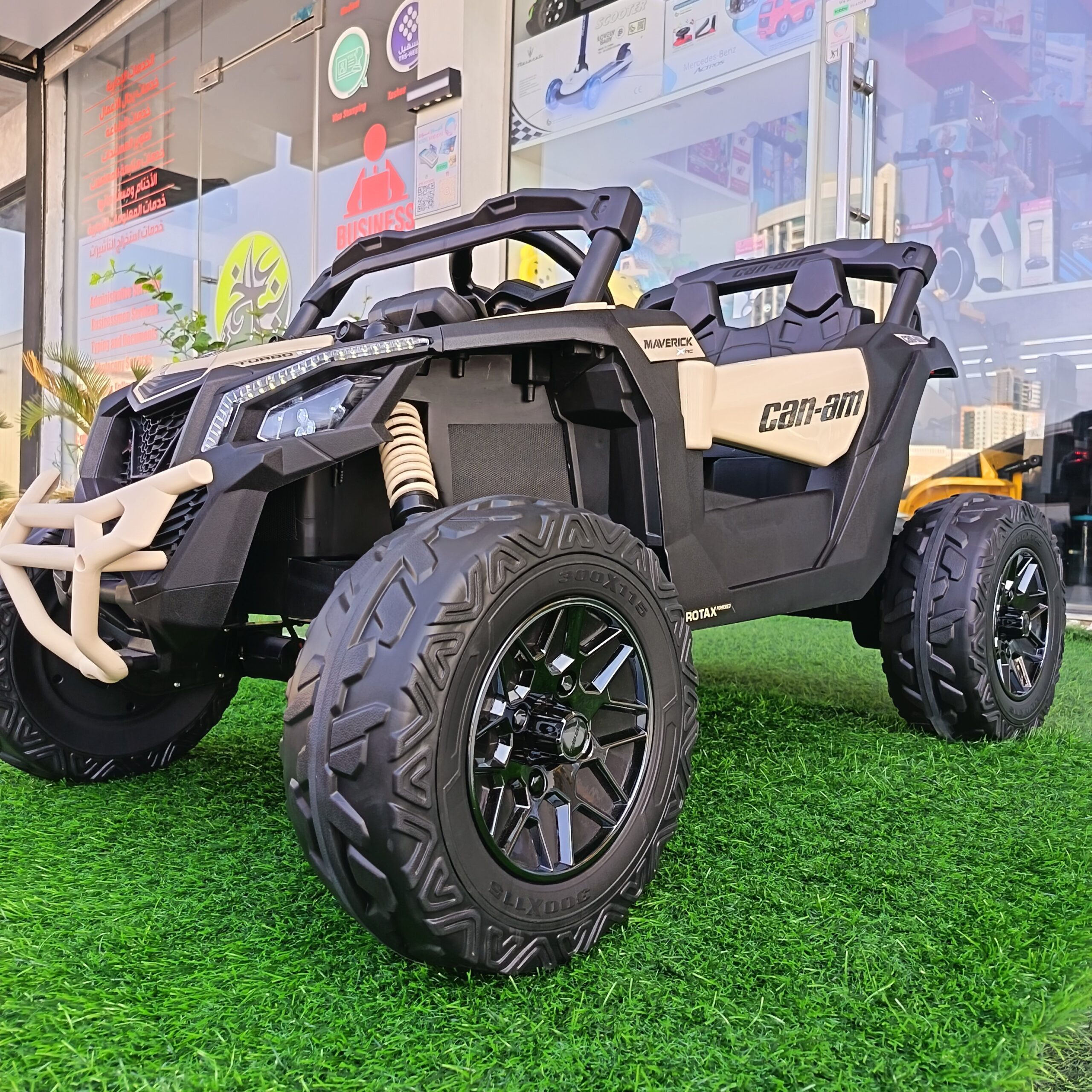 Can-Am Ride On Buggy - Stylish Black and Beige Design - Image 4