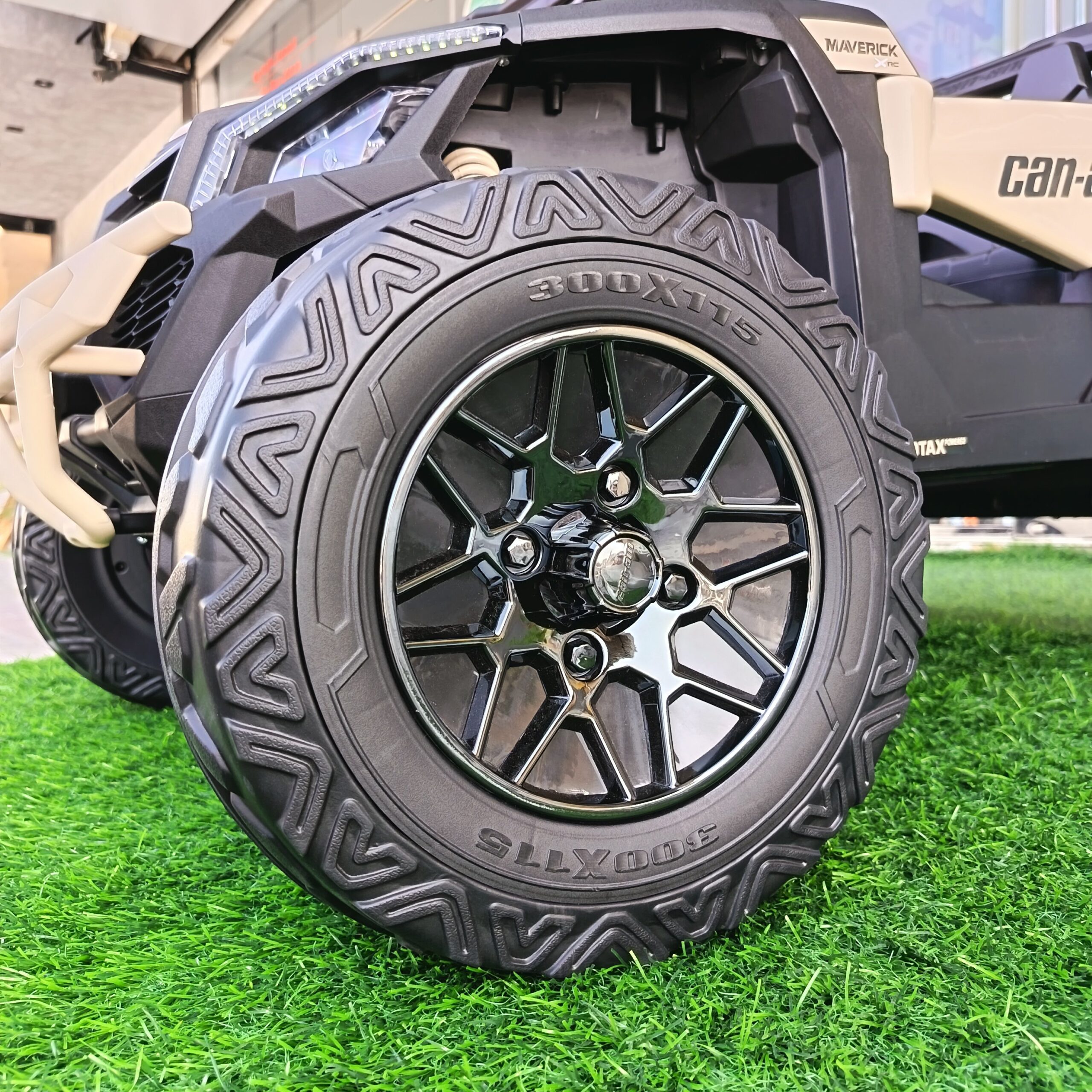 Can-Am Ride On Buggy - Stylish Black and Beige Design - Image 9