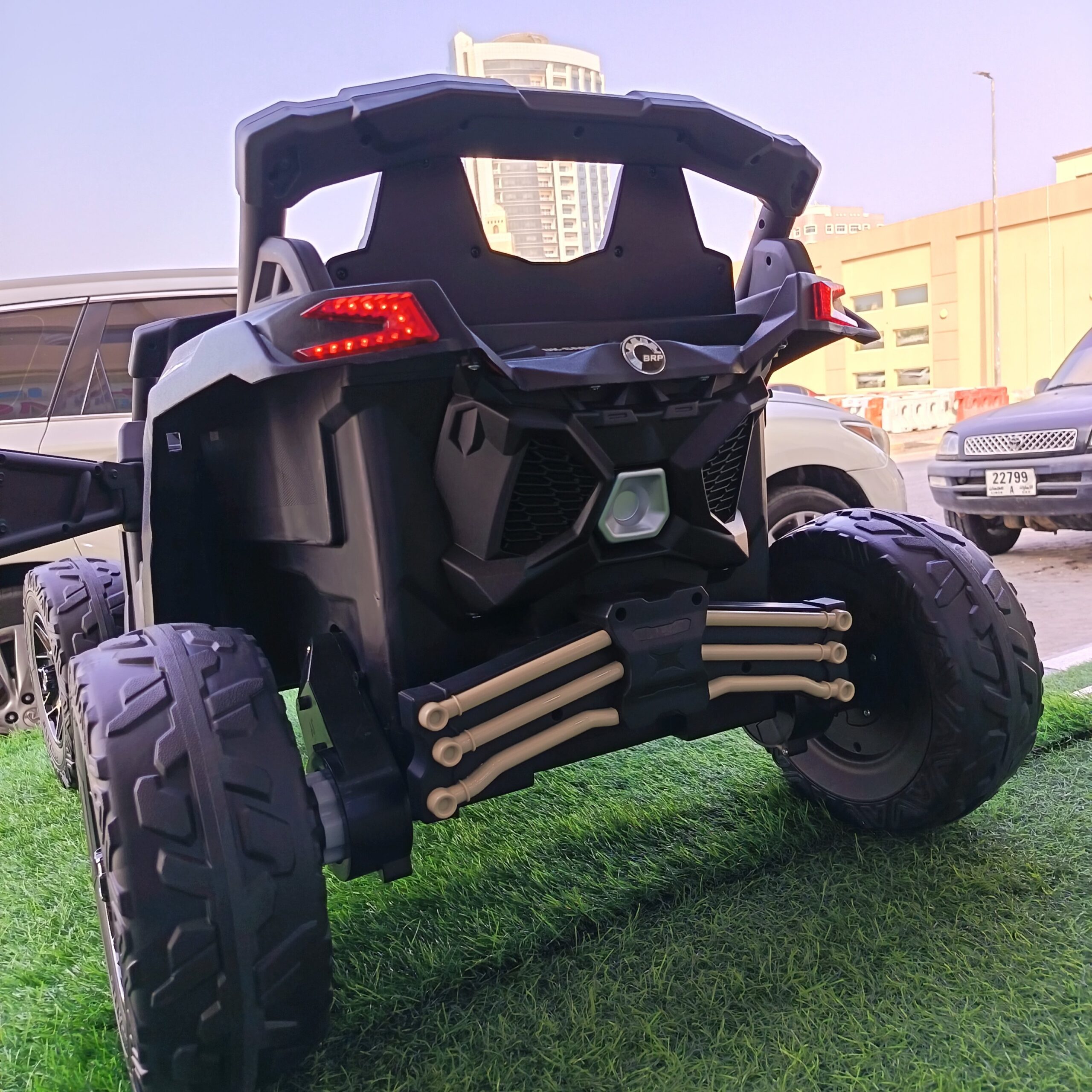 Can-Am Ride On Buggy - Stylish Black and Beige Design - Image 6