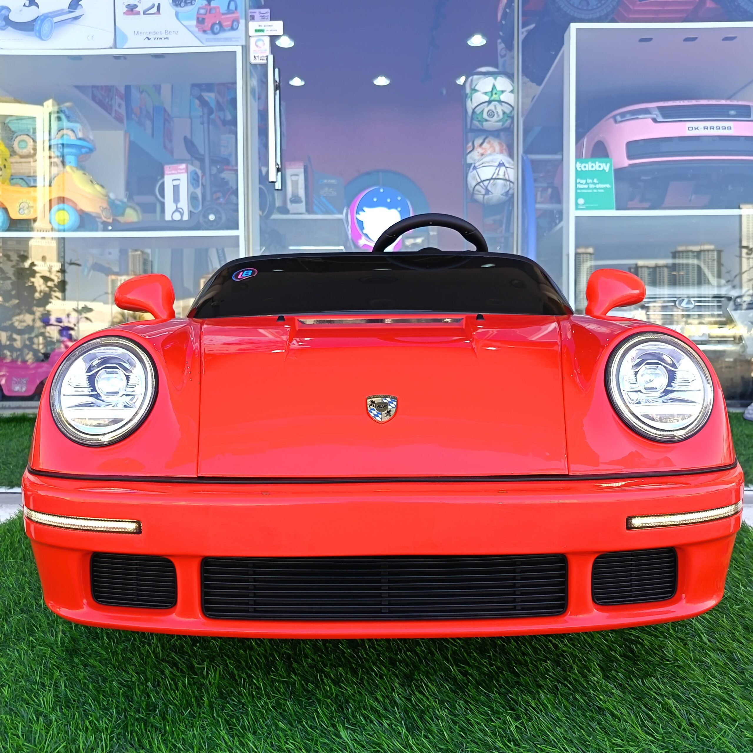Porsche Electric Ride-On Car in Bright Red - Image 5