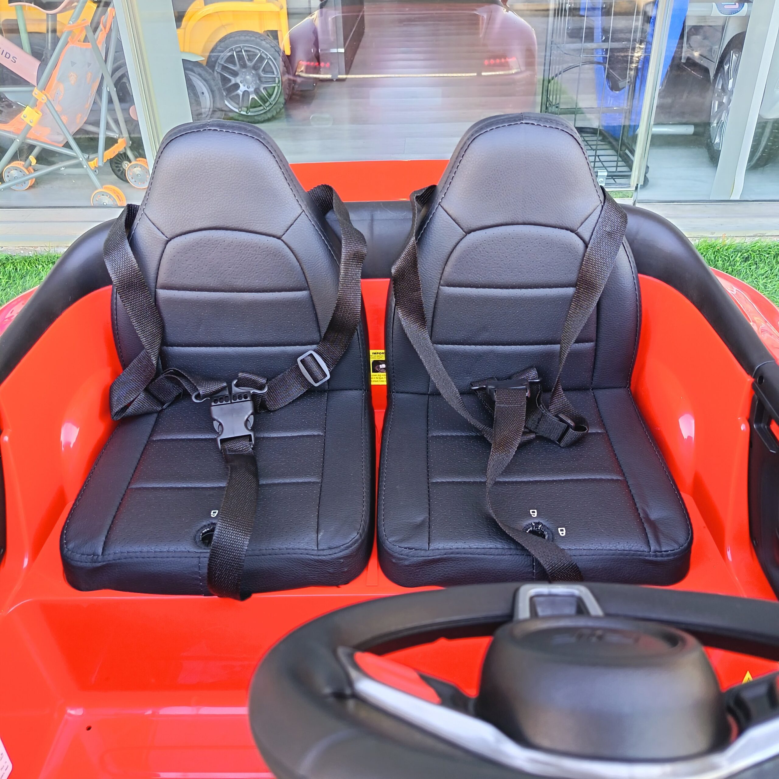 Porsche Electric Ride-On Car in Bright Red - Image 10