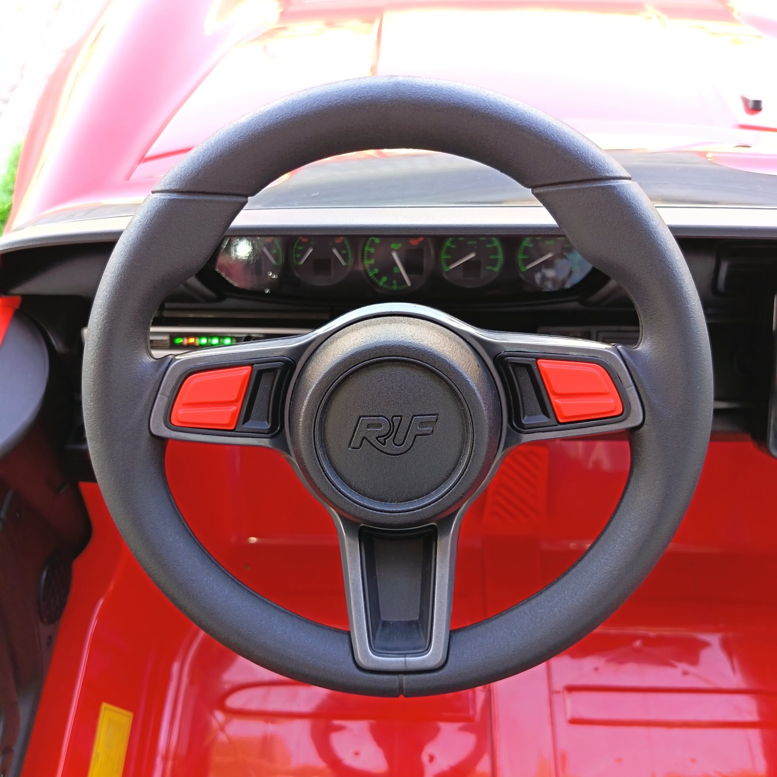 Porsche Electric Ride-On Car in Bright Red - Image 8