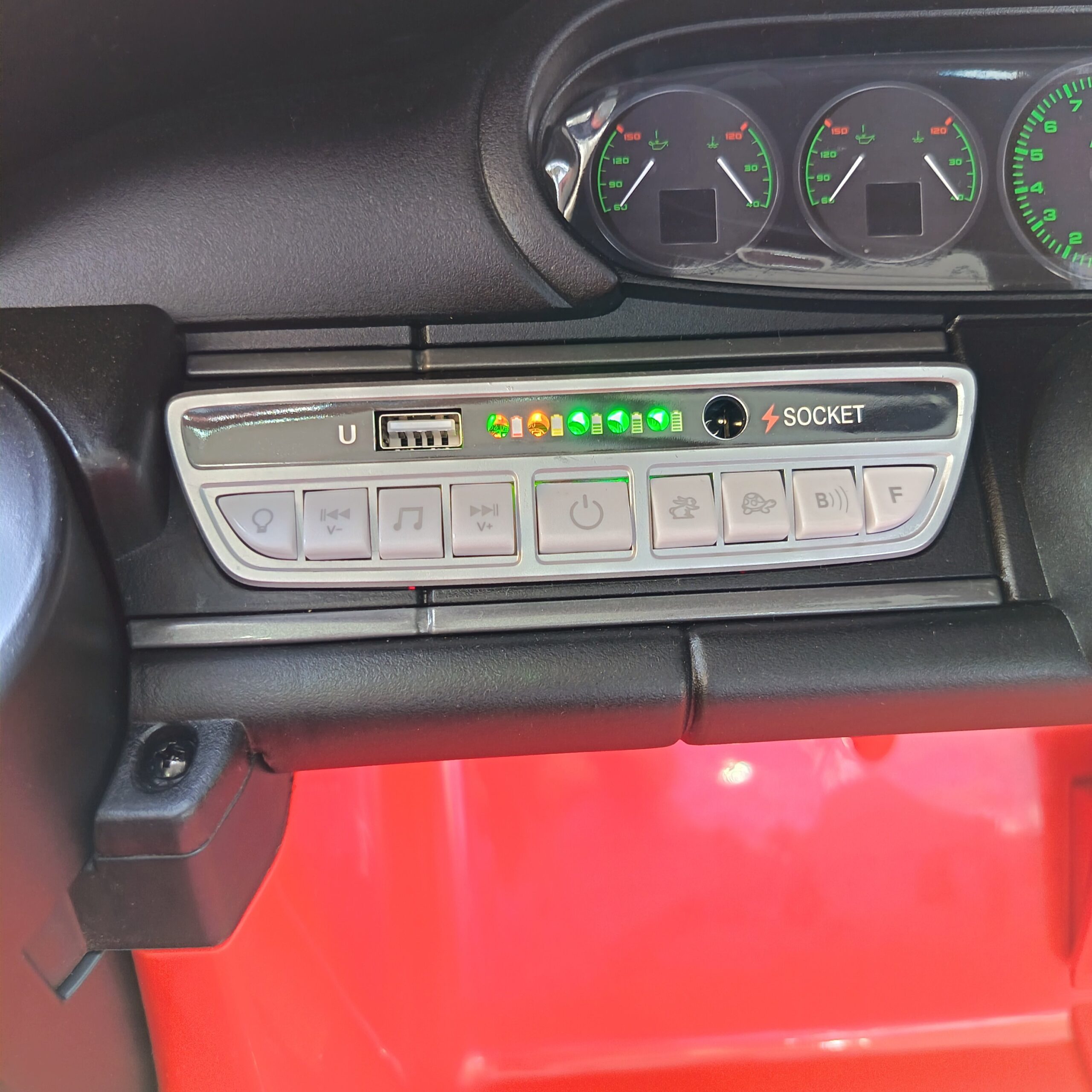 Porsche Electric Ride-On Car in Bright Red - Image 7