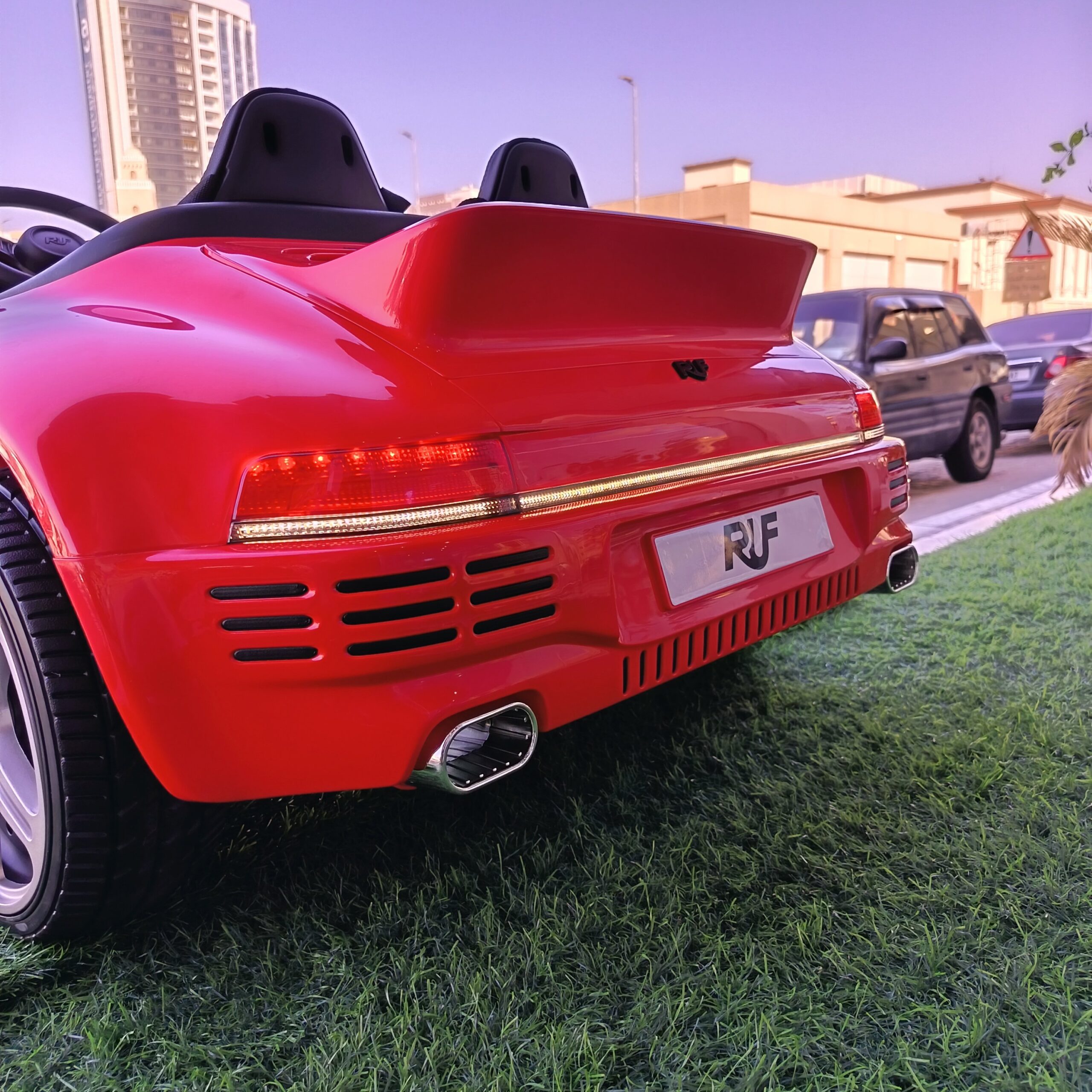 Porsche Electric Ride-On Car in Bright Red - Image 6