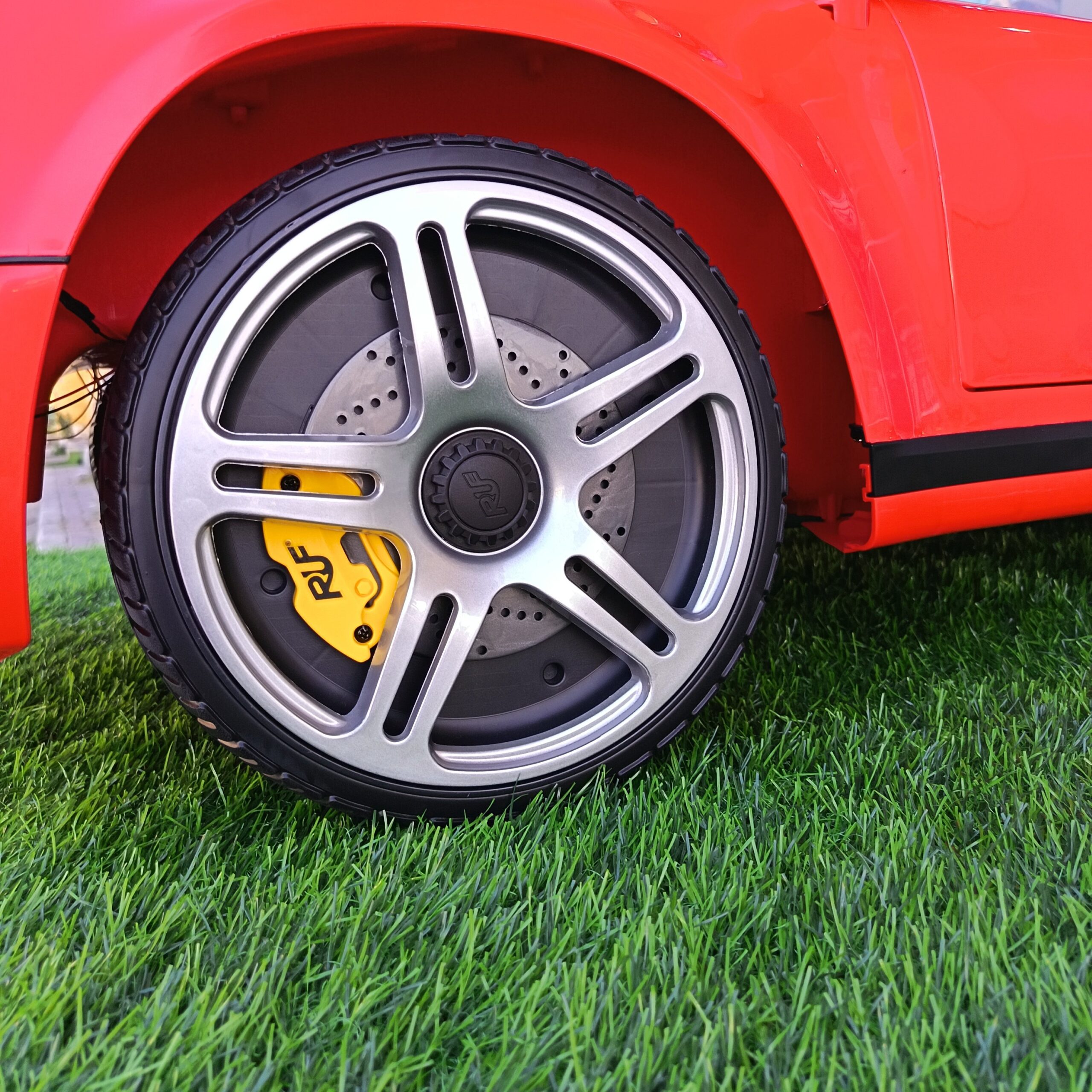 Porsche Electric Ride-On Car in Bright Red - Image 9