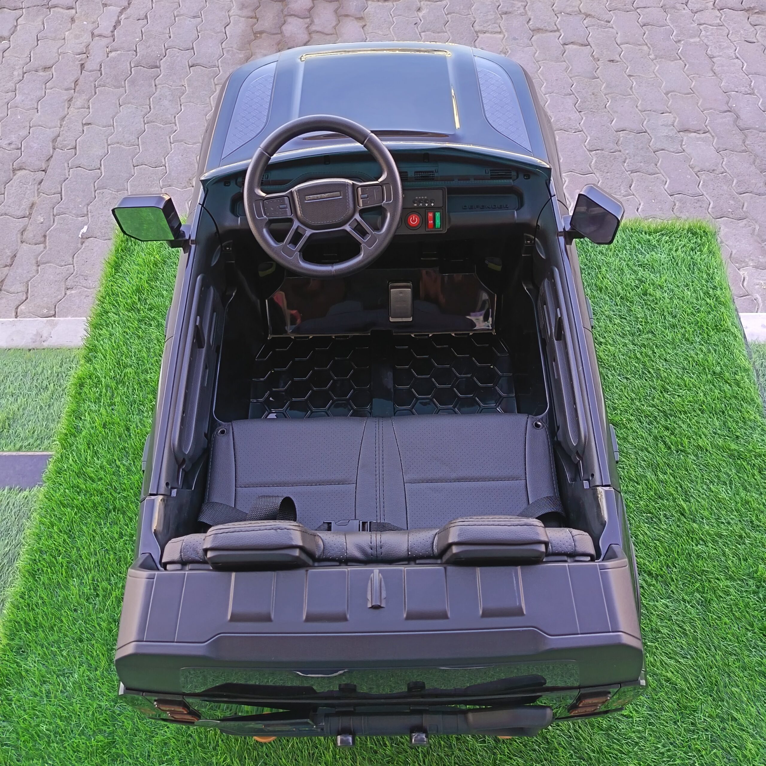 Land Rover Defender Kids Electric Ride-On Car - Black - Image 7
