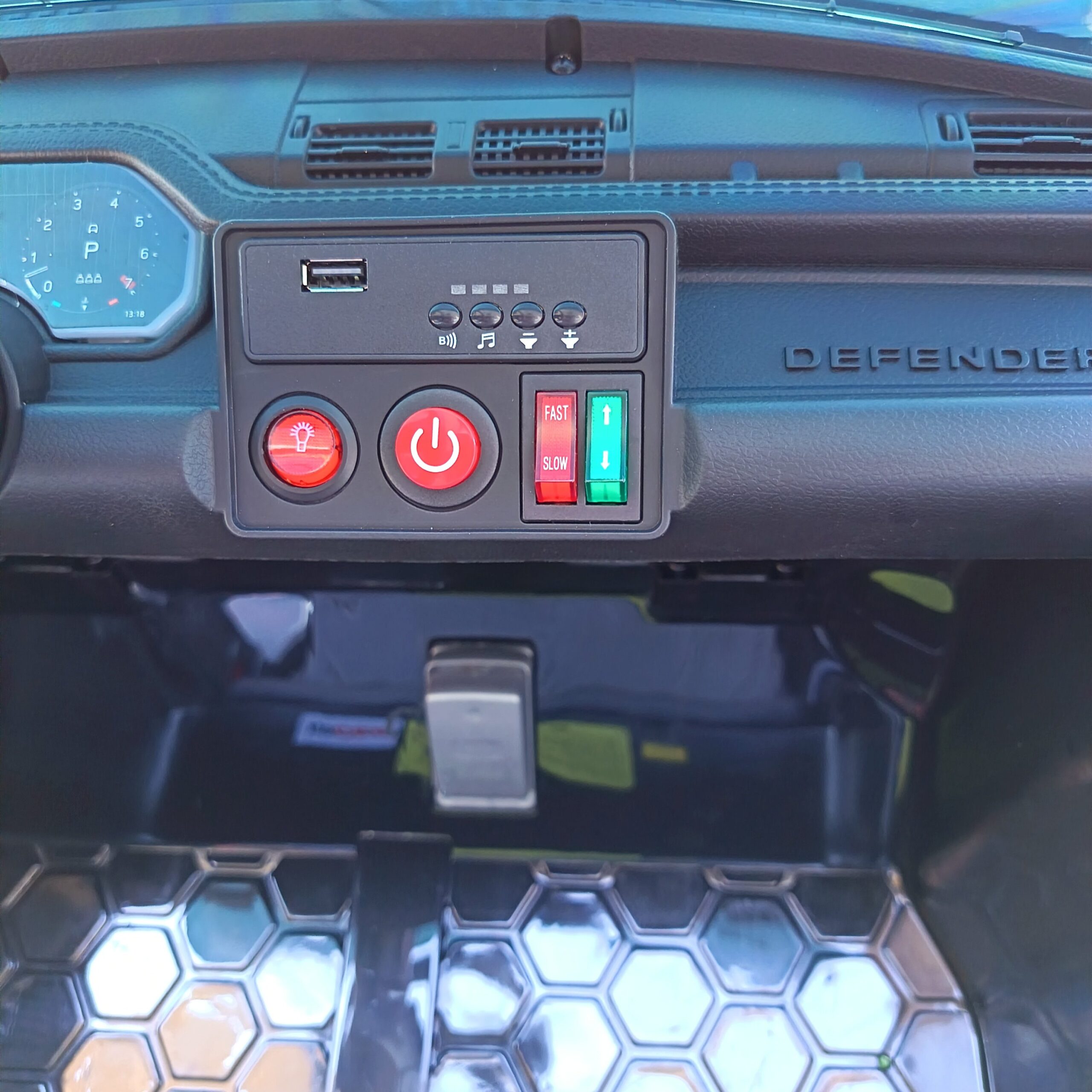 Land Rover Defender Kids Electric Ride-On Car - Black - Image 9