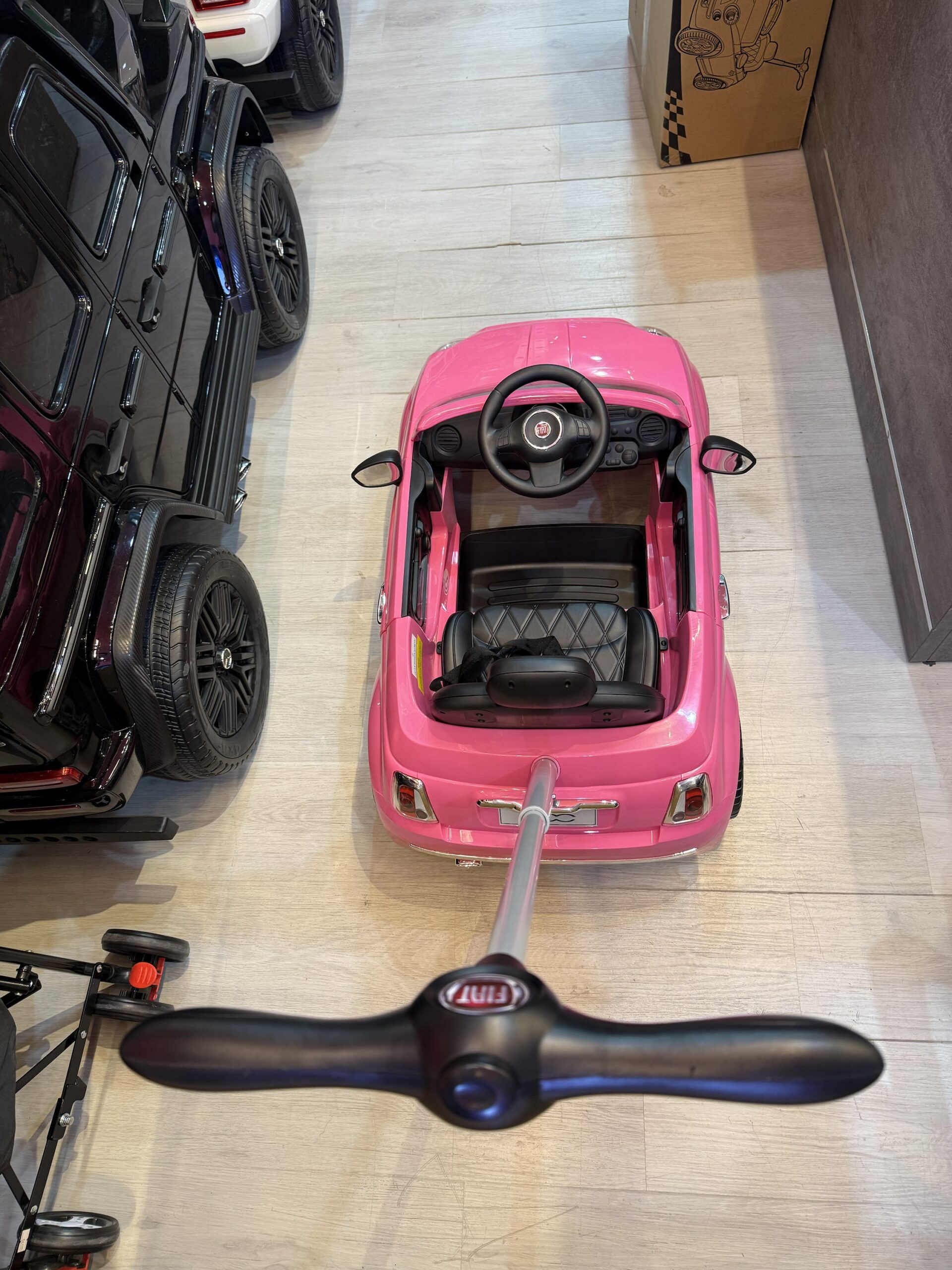Fiat Pink Ride-On Car for Kids - Image 18