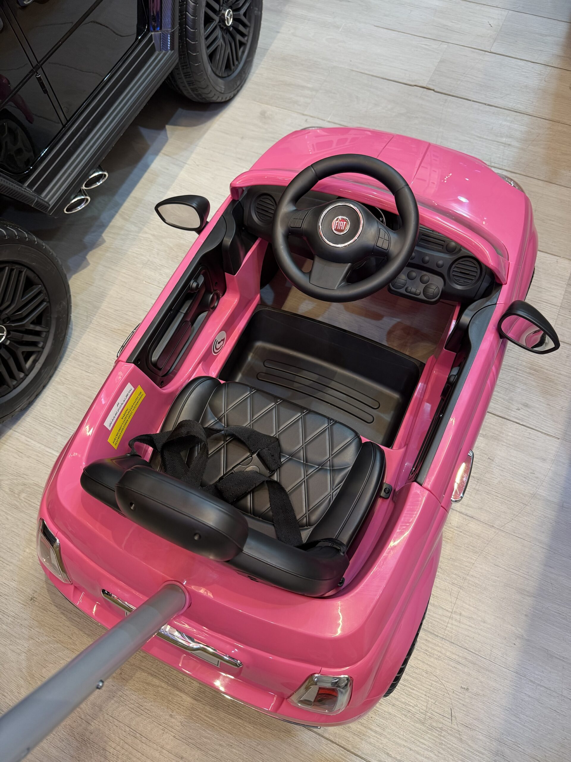 Fiat Pink Ride-On Car for Kids - Image 15