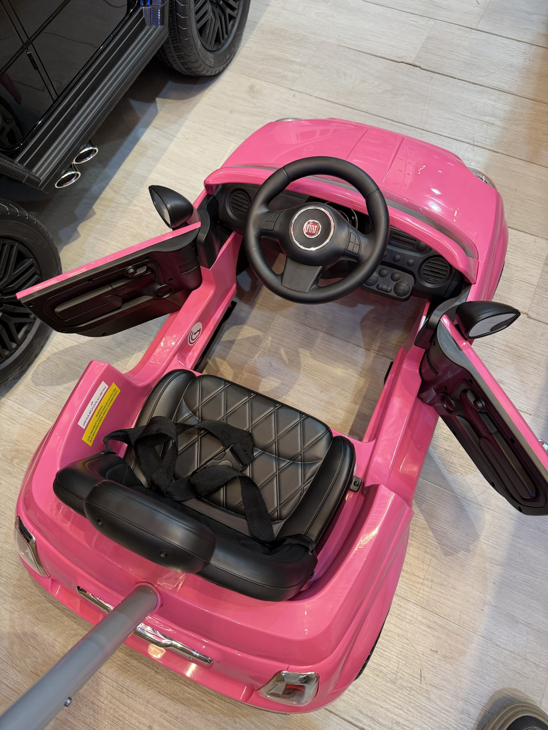 Fiat Pink Ride-On Car for Kids - Image 11